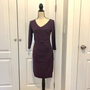 NWOT Ralph Lauren Plum Jersey Dress
